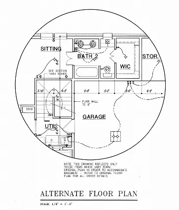 Optional Basement stair location